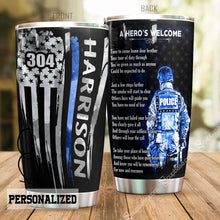 Load image into Gallery viewer, A Hero Welcome Personalized Tumbler T69T9