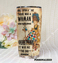 Load image into Gallery viewer, A Women Who Really Loved Quilting Tumbler T69T9