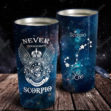 Load image into Gallery viewer, The Power Of A Scorpio - Perfect Gift For Scorpio - Personalized Tumbler 1