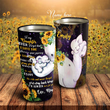 Load image into Gallery viewer, To My Daughter - Elephant Flower - Personalized Tumbler 2