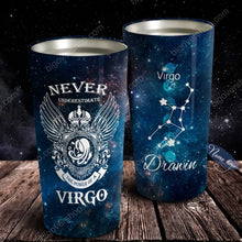 Load image into Gallery viewer, The Power Of A Virgo - Perfect Gift For Virgo- Personalized Tumbler 1