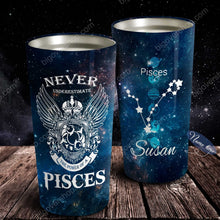 Load image into Gallery viewer, The Power Of A Pisces - Perfect Gift For Pisces - Personalized Tumbler 1