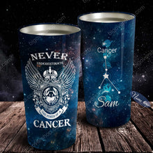 Load image into Gallery viewer, The Power Of A Cancer - Perfect Gift For Cancer - Personalized Tumbler 1