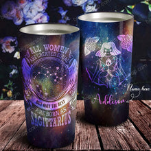Load image into Gallery viewer, All Women Are Created Equal Sagittarius - Perfect Gift For Sagittarius - Personalized Tumbler 2