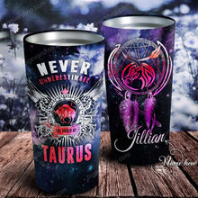 Load image into Gallery viewer, All People Are Created Equal Taurus - Perfect Gift For Taurus - Personalized Tumbler 2