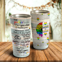 Load image into Gallery viewer, To My Partner In Life Love Is Love - Flower Heart Tumbler