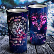Load image into Gallery viewer, All Women Are Created Equal Aries - Perfect Gift For Aries - Personalized Tumbler 4