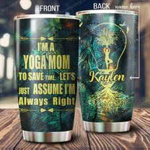 Load image into Gallery viewer, I'm A Yoga Mom Personalized Tumbler