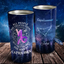 Load image into Gallery viewer, All People Are Created Equal Capricorn - Perfect Gift For Capricorn - Personalized Tumbler 2