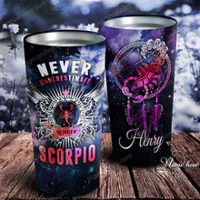 Load image into Gallery viewer, All People Are Created Equal Scorpio - Perfect Gift For Scorpio - Personalized Tumbler 2