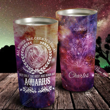 Load image into Gallery viewer, All Women Are Created Equal Aquarius - Perfect Gift For Aquarius - Personalized Tumbler 3