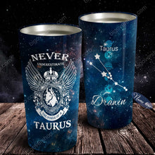 Load image into Gallery viewer, The Power Of A Taurus - Perfect Gift For Taurus - Personalized Tumbler 1