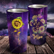 Load image into Gallery viewer, Sunflower Virgo - Perfect Gift For Virgo - Personalized Tumbler 1
