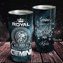 Load image into Gallery viewer, Royal Are Born As Gemini - Perfect Gift For Gemini - Personalized Tumbler 1
