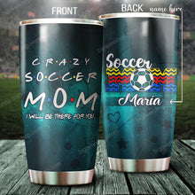 Load image into Gallery viewer, Crazy Soccer Mom Personalized Tumbler