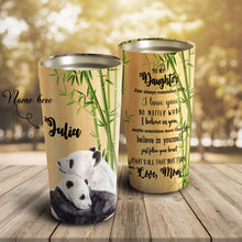 Load image into Gallery viewer, To My Daughter - Panda Bear Bamboo Tree - Personalized Tumbler 1