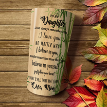Load image into Gallery viewer, To My Daughter - Panda Bear Bamboo Tree - Personalized Tumbler 1
