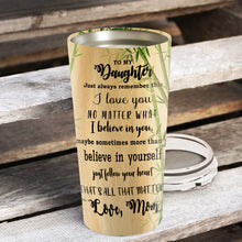 Load image into Gallery viewer, To My Daughter - Panda Bear Bamboo Tree - Personalized Tumbler 1