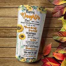 Load image into Gallery viewer, To My Daughter - Flower Sunshine - Personalized Tumbler 1
