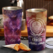 Load image into Gallery viewer, All Women Are Created Equal Cancer - Perfect Gift For Cancer - Personalized Tumbler 3
