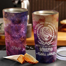 Load image into Gallery viewer, All Women Are Created Equal Scorpio - Perfect Gift For Scorpio - Personalized Tumbler 3