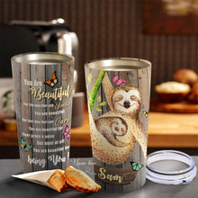Load image into Gallery viewer, You Are Beautiful Smile Care - Butterfly - Personalized Tumbler