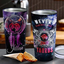 Load image into Gallery viewer, All People Are Created Equal Taurus - Perfect Gift For Taurus - Personalized Tumbler 2
