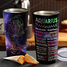 Load image into Gallery viewer, Zodiac Aquarius - Perfect Gift For Aquarius - Personalized Tumbler 5