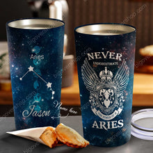 Load image into Gallery viewer, The Power Of A Aries - Perfect Gift For Aries - Personalized Tumbler 1