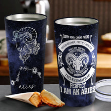 Load image into Gallery viewer, I Am An Aries - Perfect Gift For Aries - Personalized Tumbler 1