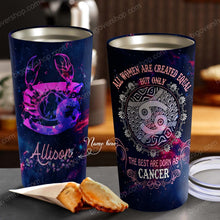Load image into Gallery viewer, All Women Are Created Equal Cancer - Perfect Gift For Cancer - Personalized Tumbler 4
