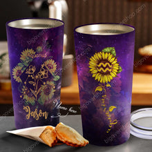 Load image into Gallery viewer, Sunflower Aquarius - Perfect Gift For Aquarius - Personalized Tumbler 1
