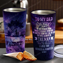 Load image into Gallery viewer, To My Dad - Dad &amp; Son Galaxy - Personalized Tumbler