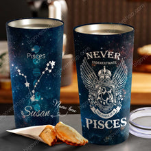 Load image into Gallery viewer, The Power Of A Pisces - Perfect Gift For Pisces - Personalized Tumbler 1