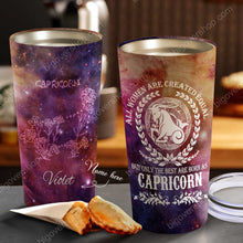 Load image into Gallery viewer, All Women Are Created Equal Capricorn - Perfect Gift For Capricorn - Personalized Tumbler 3