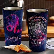 Load image into Gallery viewer, All Women Are Created Equal Leo - Perfect Gift For Leo - Personalized Tumbler 4