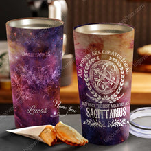 Load image into Gallery viewer, All Women Are Created Equal Sagittarius - Perfect Gift For Sagittarius - Personalized Tumbler 3