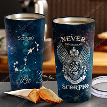 Load image into Gallery viewer, The Power Of A Scorpio - Perfect Gift For Scorpio - Personalized Tumbler 1