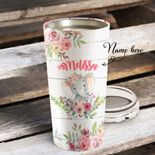 Load image into Gallery viewer, To My Daughter - Elephant Flower - Personalized Tumbler 1