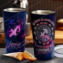 Load image into Gallery viewer, All Women Are Created Equal Sagittarius - Perfect Gift For Sagittarius - Personalized Tumbler 4