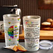 Load image into Gallery viewer, To My Partner In Life Love Is Love - Flower Heart Tumbler