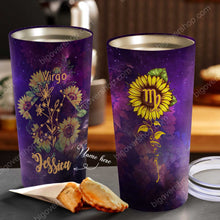 Load image into Gallery viewer, Sunflower Virgo - Perfect Gift For Virgo - Personalized Tumbler 1