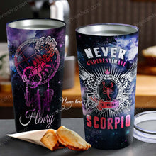 Load image into Gallery viewer, All People Are Created Equal Scorpio - Perfect Gift For Scorpio - Personalized Tumbler 2