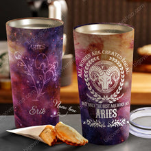 Load image into Gallery viewer, All Women Are Created Equal Aries - Perfect Gift For Aries - Personalized Tumbler 3