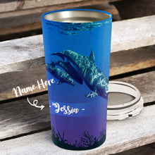 Load image into Gallery viewer, To My Daughter - Dolphin Sea - Personalized Tumbler 1