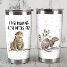 Load image into Gallery viewer, Otter Steel Tumbler MR2104 68O43