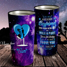 Load image into Gallery viewer, To My Awesome Boyfriend - Valentine's Day Gift For Boyfriend - Personalized Tumbler