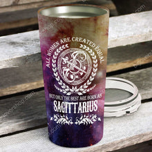 Load image into Gallery viewer, All Women Are Created Equal Sagittarius - Perfect Gift For Sagittarius - Personalized Tumbler 3