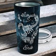 Load image into Gallery viewer, Royal Are Born As Scorpio - Perfect Gift For Scorpio - Personalized Tumbler 1