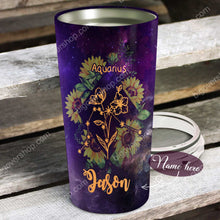 Load image into Gallery viewer, Sunflower Aquarius - Perfect Gift For Aquarius - Personalized Tumbler 1